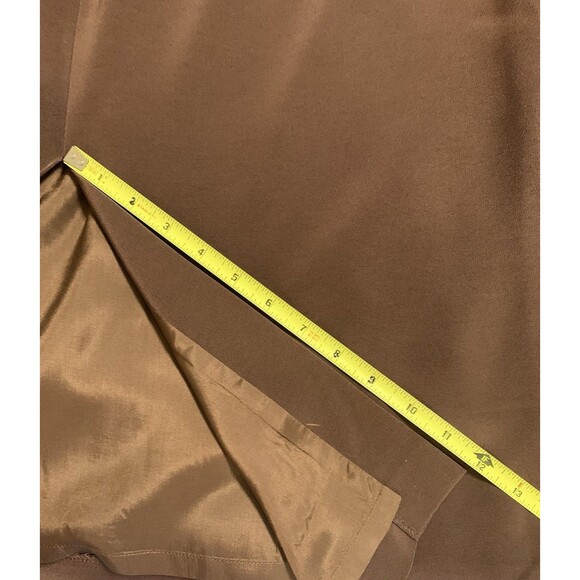 Vtg Louise Ricci Womens Suit Chocolate Brown Size 18 Beaded Embellished Lined - Picture 12 of 16